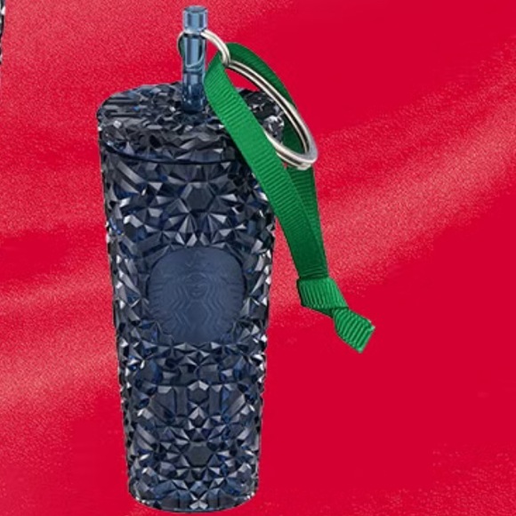 Starbucks Other - Navy Gemstone Cold Cup Keychain Ornament
